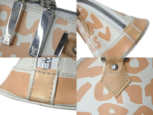 LOUIS VUITTON ルイヴィトン ハンドバッグ モノグラム グラフィティ アルマPM オリゾンタル ベージュ M92178 美品 中古 4c068023