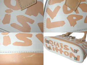 LOUIS VUITTON ルイヴィトン ハンドバッグ モノグラム グラフィティ アルマPM オリゾンタル ベージュ M92178 美品 中古 4c068023