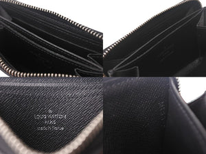 極美品 LouisVuitton ルイヴィトン ジッピーコインパース ダミエグラフィット N63076 フランス製 PVC ブラック シルバー 中古 4c068043