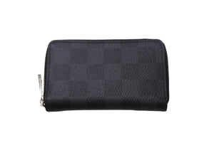 極美品 LouisVuitton ルイヴィトン ジッピーコインパース ダミエグラフィット N63076 フランス製 PVC ブラック シルバー 中古 4c068043