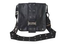 Load image into Gallery viewer, Christian Dior クリスチャンディオール ストリートシック ショルダーバッグ レザー ブラック シルバー金具 美品 4c068052