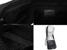 Load image into Gallery viewer, Christian Dior クリスチャンディオール ストリートシック ショルダーバッグ レザー ブラック シルバー金具 美品 4c068052