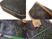画像をギャラリービューアに読み込む, LOUIS VUITTON ルイヴィトン ペルフォ ミュゼット ショルダーバッグ M95173 斜め掛け PVC ヌメ革 ブラウン グリーン 美品 中古 4c068059