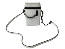 Load image into Gallery viewer, LOUIS VUITTON ルイヴィトン フォンボックス ショルダーバッグ M68791 エピ カーフ ホワイト ブラック 美品 中古 4b007376