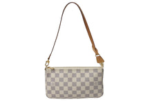 Load image into Gallery viewer, 極美品 LOUIS VUITTON ルイヴィトン ポシェットアクセソワール アクセサリーポーチ ダミエ ハンドバッグ N51986 ホワイト 中古 4c068074