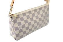 Load image into Gallery viewer, 極美品 LOUIS VUITTON ルイヴィトン ポシェットアクセソワール アクセサリーポーチ ダミエ ハンドバッグ N51986 ホワイト 中古 4c068074