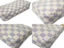 Load image into Gallery viewer, 極美品 LOUIS VUITTON ルイヴィトン ポシェットアクセソワール アクセサリーポーチ ダミエ ハンドバッグ N51986 ホワイト 中古 4c068074