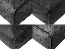 画像をギャラリービューアに読み込む, LouisVuitton ルイヴィトン スプリット トートバッグ M43816 モノグラムエクリプスキャンバス レザー ブラック グレー 美品 中古 4c068081