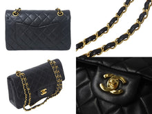 Load image into Gallery viewer, CHANEL シャネル マトラッセ23 チェーンショルダーバッグ 2番台 ラムスキン ゴールド金具 ブラック 美品 中古 4c068084