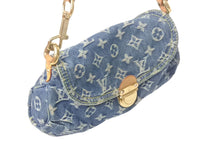 Load image into Gallery viewer, Louis Vuitton ルイヴィトン ミニプリーティ ワンショルダーバッグ ハンドバッグ M95050 モノグラムデニム ブルー 4c068096