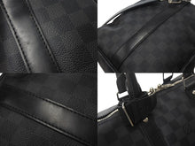 Load image into Gallery viewer, LOUISVUITTON ルイヴィトン キーポルバンドリエール 45 ボストンバッグ N41418 ダミエグラフィット PVC レザー 美品 中古 4c068098