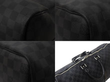 Load image into Gallery viewer, LOUISVUITTON ルイヴィトン キーポルバンドリエール 45 ボストンバッグ N41418 ダミエグラフィット PVC レザー 美品 中古 4c068098