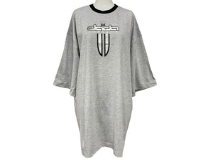 未使用 DADA SUPREME ダダ シュプリーム Sword 半袖Ｔシャツ サイズXL グレー ブラック シルバー ラバープリント 中古 4c068108 
