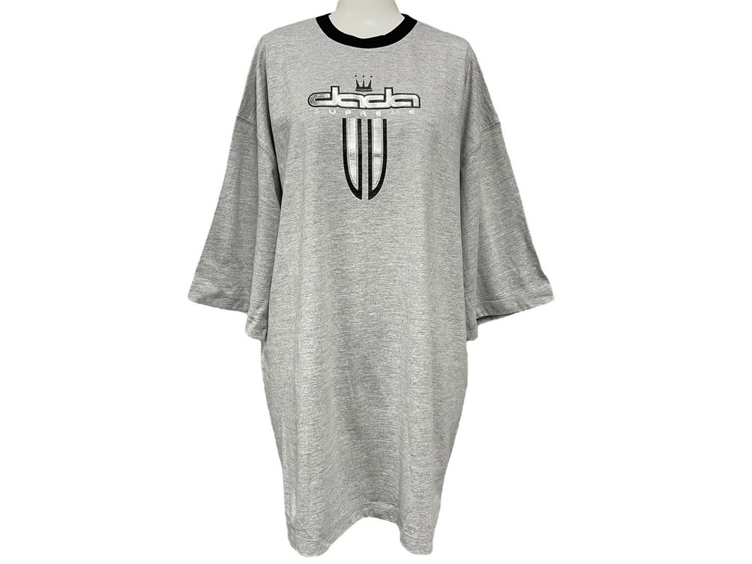 未使用 DADA SUPREME ダダ シュプリーム Sword 半袖Ｔシャツ サイズXL グレー ブラック シルバー ラバープリント 中古 4c068108 