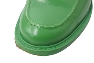 CHANEL × PHARRELL シャネル ファレル・ウィリアムス カプセルコレクション Mocassins ローファー G34695 グリーン カーフスキン サイズ41 良品 中古 4c068118