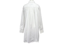 Load image into Gallery viewer, ChristianDior クリスチャンディオール 長袖シャツ BEE ブラウス ドレス イタリア製 コットン ホワイト サイズ36 美品 中古 4c068120