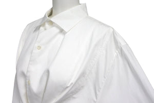 ChristianDior クリスチャンディオール 長袖シャツ BEE ブラウス ドレス イタリア製 コットン ホワイト サイズ36 美品 中古 4c068120