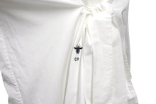 Load image into Gallery viewer, ChristianDior クリスチャンディオール 長袖シャツ BEE ブラウス ドレス イタリア製 コットン ホワイト サイズ36 美品 中古 4c068120