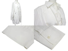 Load image into Gallery viewer, ChristianDior クリスチャンディオール 長袖シャツ BEE ブラウス ドレス イタリア製 コットン ホワイト サイズ36 美品 中古 4c068120