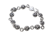 Load image into Gallery viewer, 新品同様 Chrome Hearts クロムハーツ クロスボールブレスレット 69g シルバー925 10リンク 中古 4c068125