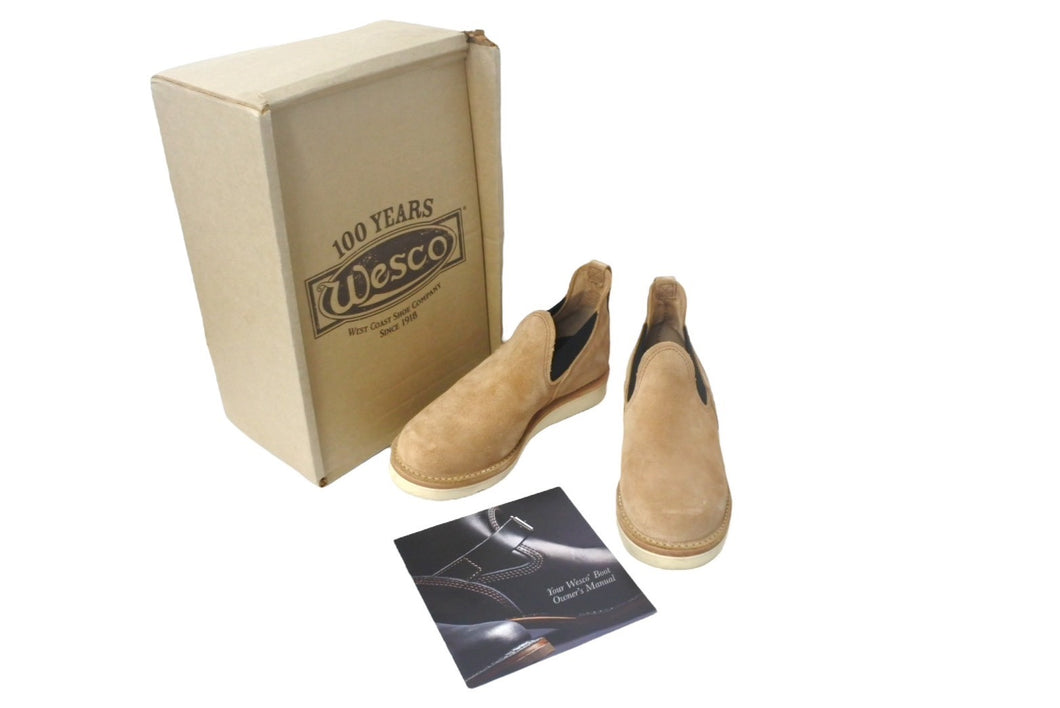 ChromeHearts クロムハーツ WESCO ウエスコ ROMEO ロメオ シルバー装飾サイドゴアブーツ スエード シルバー925 9 良品 中古 4c068126