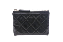 Load image into Gallery viewer, CHANEL シャネル コインケース ココマーク ロゴ 16番台 スペイン製 エナメル ブラック シルバー金具 美品 中古 4c068182