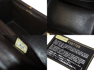 CHANEL シャネル バニティ ハンドバッグ プラチェーン 4番台 スエード キルティング ココマーク ブラウン 良品 中古 4c068189