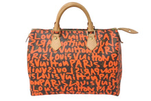 Load image into Gallery viewer, LouisVuitton ルイヴィトン モノグラム グラフィティ スピーディ30 ボストンバッグ M93705 ブラウン オレンジ 美品 中古 4c068205