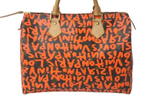 Load image into Gallery viewer, LouisVuitton ルイヴィトン モノグラム グラフィティ スピーディ30 ボストンバッグ M93705 ブラウン オレンジ 美品 中古 4c068205
