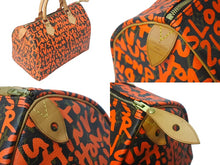 Load image into Gallery viewer, LouisVuitton ルイヴィトン モノグラム グラフィティ スピーディ30 ボストンバッグ M93705 ブラウン オレンジ 美品 中古 4c068205