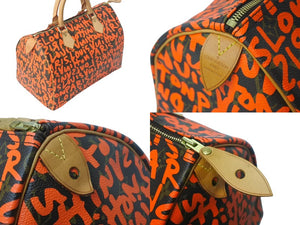 LouisVuitton ルイヴィトン モノグラム グラフィティ スピーディ30 ボストンバッグ M93705 ブラウン オレンジ 美品 中古 4c068205