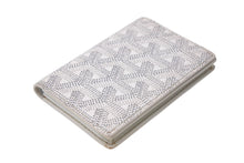 画像をギャラリービューアに読み込む, GOYARD ゴヤール マルゼルブ カードケース パスケース MALESHPMLTY50CL50X ホワイト イエロー ヘリンボーン 美品 中古 4c068210