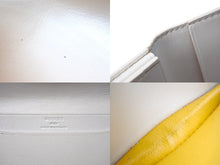 画像をギャラリービューアに読み込む, GOYARD ゴヤール マルゼルブ カードケース パスケース MALESHPMLTY50CL50X ホワイト イエロー ヘリンボーン 美品 中古 4c068210