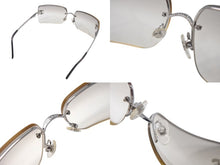 Load image into Gallery viewer, 極美品 CHANEL シャネル サングラス 4092-B c.124/6I サイズ62□15 120 シルバー グレー プラスチック ラインストーン 中古 4c068228