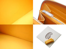 画像をギャラリービューアに読み込む, 極美品 GOYARD ゴヤール マティニョンGM 長財布 ヘリンボーン柄 ラウンドファスナー イエロー 中古 4c068231