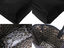 Load image into Gallery viewer, 新品同様 GOYARD ゴヤール アンジュ ミニ ハンドバッグ リバーシブル ミニトートバッグ ブラック PVCコーティングキャンバス 中古 4c068233