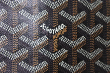 Load image into Gallery viewer, 新品同様 GOYARD ゴヤール アンジュ ミニ ハンドバッグ リバーシブル ミニトートバッグ ブラック PVCコーティングキャンバス 中古 4c068233