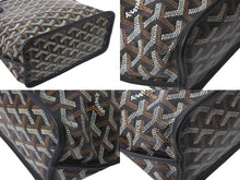 Load image into Gallery viewer, 新品同様 GOYARD ゴヤール アンジュ ミニ ハンドバッグ リバーシブル ミニトートバッグ ブラック PVCコーティングキャンバス 中古 4c068233