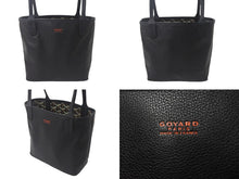 Load image into Gallery viewer, 新品同様 GOYARD ゴヤール アンジュ ミニ ハンドバッグ リバーシブル ミニトートバッグ ブラック PVCコーティングキャンバス 中古 4c068233