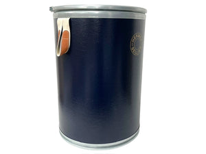 極美品 HERMES エルメス サドルボックス セリエライン ラージサイズ ネイビー シルバー インテリア 収納 置物 中古 4c068267