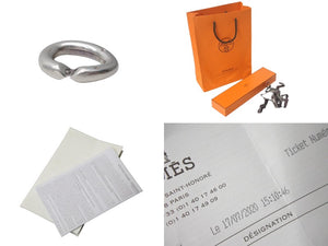 極美品 激レア HERMES エルメス ブレスレット アクロバットGM 17コマ シルバー925 復刻 中古 4c068270