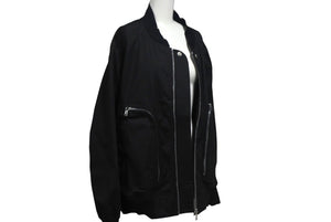 Rick Owens リックオウエンス バウハウス ボンバージャケット RU01D3791 サイズ46 ブラック コットン 24SS 美品 中古 4c068276