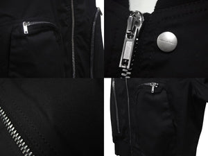 Rick Owens リックオウエンス バウハウス ボンバージャケット RU01D3791 サイズ46 ブラック コットン 24SS 美品 中古 4c068276
