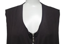 画像をギャラリービューアに読み込む, Paul Harnden Shoemakers ポールハーデン jerkin vest silk ジップアップ ブラウン サイズXL 美品 中古 4c068277