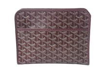 画像をギャラリービューアに読み込む, 極美品 GOYARD ゴヤール ジュバンスMM ポーチ クラッチバッグ ゴヤールディンキャンバス カーフスキン バーガンディ 中古 4c068290