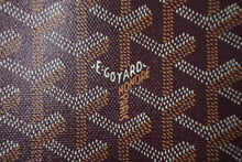 画像をギャラリービューアに読み込む, 極美品 GOYARD ゴヤール ジュバンスMM ポーチ クラッチバッグ ゴヤールディンキャンバス カーフスキン バーガンディ 中古 4c068290