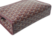 画像をギャラリービューアに読み込む, 極美品 GOYARD ゴヤール ジュバンスMM ポーチ クラッチバッグ ゴヤールディンキャンバス カーフスキン バーガンディ 中古 4c068290