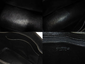 CHANEL シャネル ハンドバッグ 復刻トート キャビアスキン マトラッセ ココマーク 7番台 シルバー金具 美品 中古 4c068299