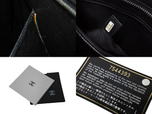 CHANEL シャネル ハンドバッグ 復刻トート キャビアスキン マトラッセ ココマーク 7番台 シルバー金具 美品 中古 4c068299