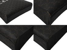 Load image into Gallery viewer, CELINE セリーヌ バーティカルカバ ハンドバッグ 2WAY ブラウン キャンバス カーフスキン トリオンフ 美品 中古 4c068306
